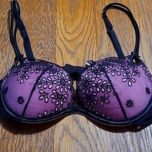 Victoria's Secret Pink/black bra
